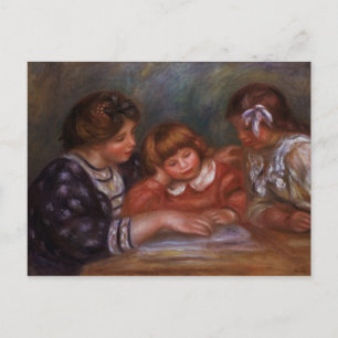 Carte Postale Pierre A Renoir La leçon