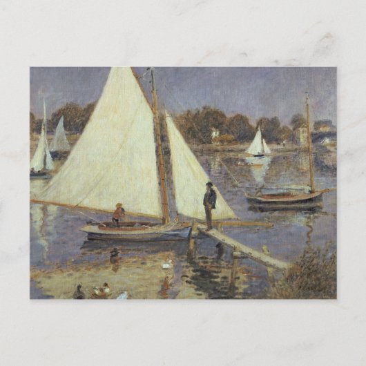 Carte Postale Pierre A Renoir | La Seine à Argenteuil (Devant)