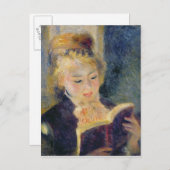 Carte Postale Pierre A Renoir | Lecture de fille (Devant / Derrière)