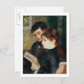 Carte Postale Pierre A Renoir | Lecture en couple (Devant / Derrière)