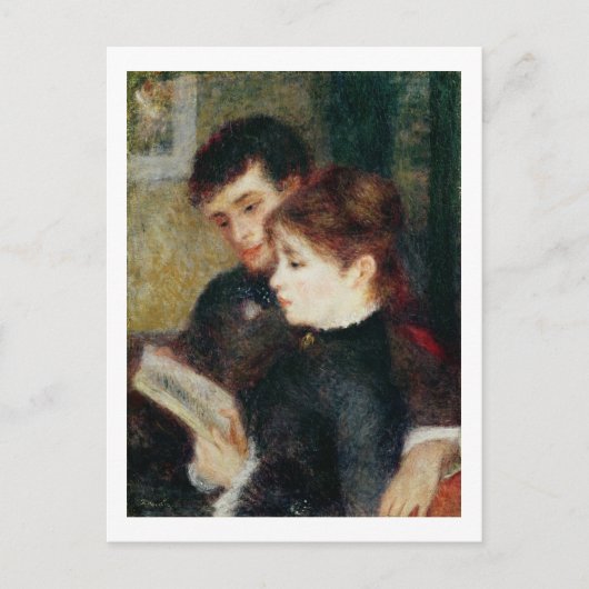Carte Postale Pierre A Renoir | Lecture en couple (Devant)