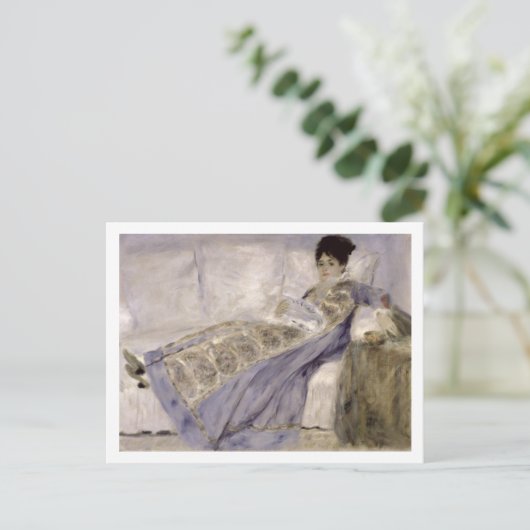 Carte Postale Pierre A Renoir | Madame Monet sur un canapé (Debout devant)