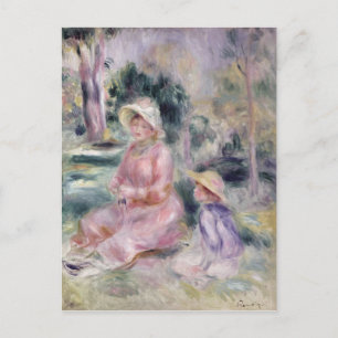 Carte Postale Pierre A Renoir Madame Renoir et son fils Pierre
