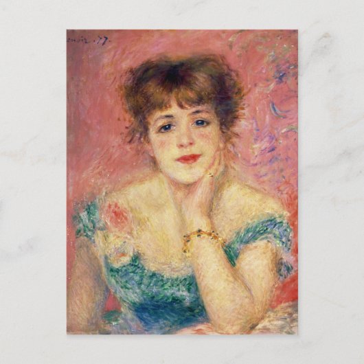 Carte Postale Pierre A Renoir | Portrait de Jeanne Samary (Devant)