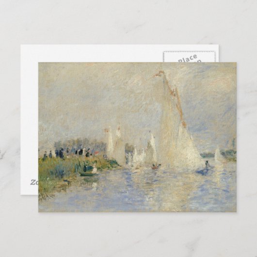 Carte Postale Pierre A Renoir | Regatta à Argenteuil (Devant / Derrière)
