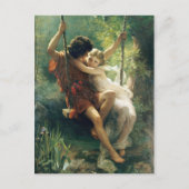 Carte Postale Pierre Auguste Cot Springtime Primavera Romantique (Devant)