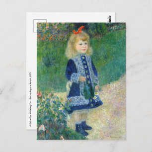 Carte Postale Pierre-Auguste Renoir - A Girl with a Watering Can