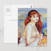 Carte Postale Pierre Auguste Renoir - Baigneuse (Devant / Derrière)