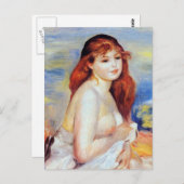 Carte Postale Pierre Auguste Renoir - Bather (Devant / Derrière)