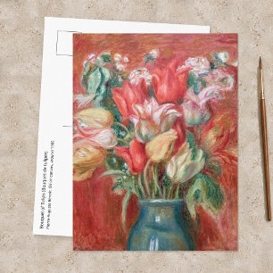 Carte Postale Pierre-Auguste Renoir - Bouquet de tulipes