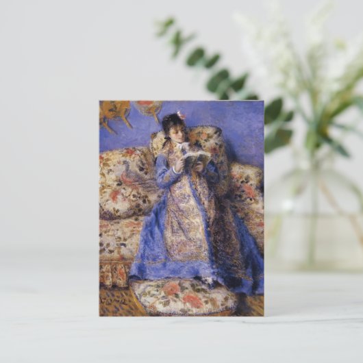 Carte Postale Pierre-Auguste Renoir - Camille Monet Lecture (Debout devant)