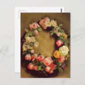 Carte Postale Pierre-Auguste Renoir - Couronne des Roses (Devant / Derrière)
