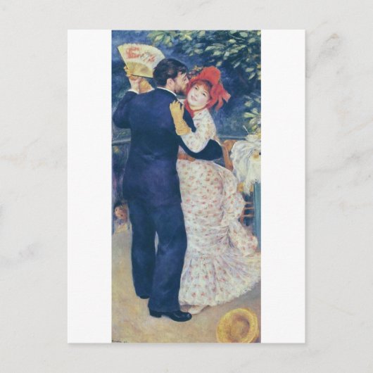 Carte Postale Pierre-Auguste Renoir - Danse à la campagne (1883) (Devant)