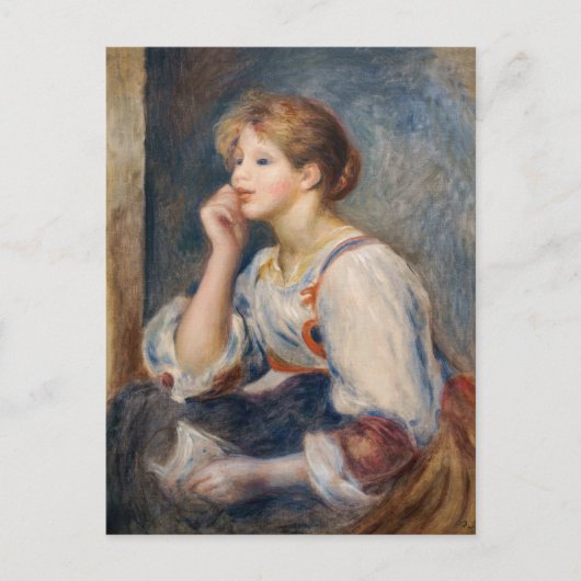 Carte Postale Pierre-Auguste Renoir - Femme à la lettre (Devant)