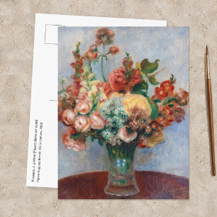 Carte Postale Pierre-Auguste Renoir - Fleurs dans un vase