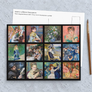 Carte Postale Pierre-Auguste Renoir - Grille de chefs-d'œuvre en