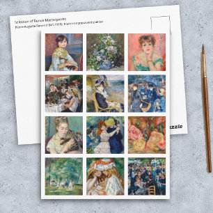 Carte Postale Pierre-Auguste Renoir - Grille de chefs-d'œuvre en