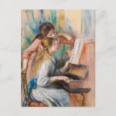 Carte Postale Pierre Auguste Renoir - Jeunes filles au piano (Devant)