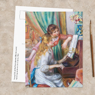 Carte Postale Pierre Auguste Renoir - Jeunes Filles au Piano