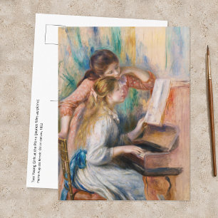 Carte Postale Pierre Auguste Renoir - Jeunes Filles au Piano