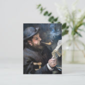 Carte Postale Pierre-Auguste Renoir - Lecture Claude Monet (Debout devant)