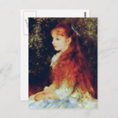 Carte Postale Pierre-Auguste Renoir- Mlle Irene Cahen d'Anvers (Devant / Derrière)