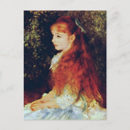 Carte Postale Pierre-Auguste Renoir- Mlle Irene Cahen d'Anvers (Devant)