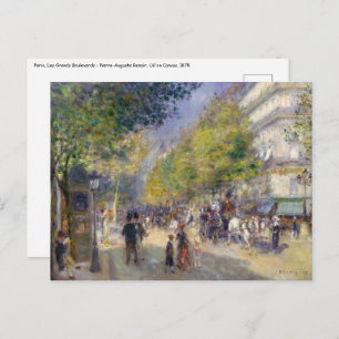 Carte Postale Pierre-Auguste Renoir - Paris, Grands Boulevards