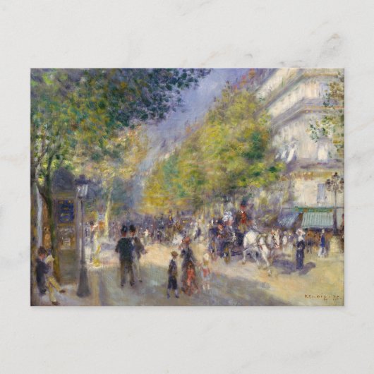 Carte Postale Pierre-Auguste Renoir - Paris, Grands Boulevards (Devant)