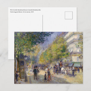 Carte Postale Pierre-Auguste Renoir - Paris, Grands Boulevards