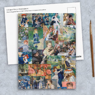 Carte Postale Pierre-Auguste Renoir - Patchwork de chefs-d'œuvre