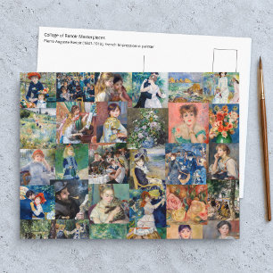 Carte Postale Pierre-Auguste Renoir - Patchwork de Chefs-d'œuvre