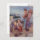 Carte Postale Pierre Auguste Renoir Pêcheurs de moules à Berneva (Devant / Derrière)
