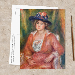 Carte Postale Pierre-Auguste Renoir - Portrait de femme assise