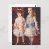Carte Postale Pierre-Auguste Renoir - Rose et Bleu (Devant / Derrière)