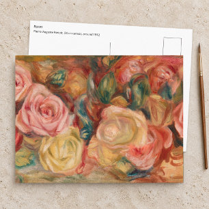 Carte Postale Pierre-Auguste Renoir - Roses