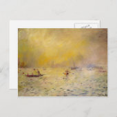 Carte Postale Pierre-Auguste Renoir - Vue sur Venise, brouillard (Devant / Derrière)