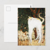 Carte Postale Pierre Bonnard, Le Chat Blanc, 1894 (Devant / Derrière)