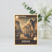 Carte Postale Pierre, Dakota du Sud | VINTAGE (Debout devant)
