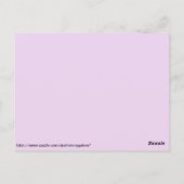 Carte Postale Pierre de cristal violet d'améthyste (Dos)