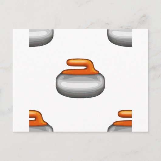 Carte Postale Pierre de curling Emoji (Devant)