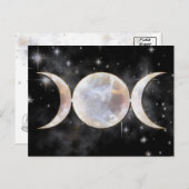 Carte Postale Pierre de la lune triple de lune (Devant / Derrière)