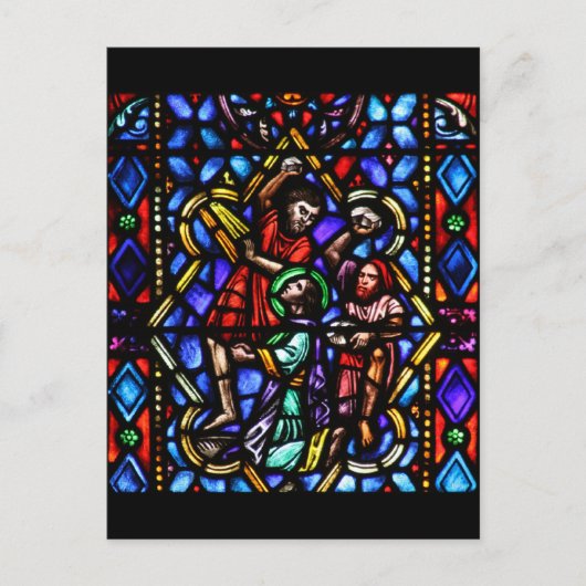 Carte Postale Pierre de Saint Stephens Art en verre (Devant)