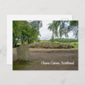 Carte Postale Pierre debout à Clava Cairns, Écosse (Devant / Derrière)
