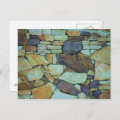 Carte Postale Pierre empilée colorée (Devant / Derrière)