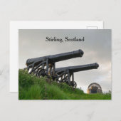 Carte Postale Pierre et canons à la décapitation de Stirling (Devant / Derrière)