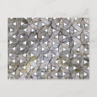 Pierre grise naturelle Mosaïque motif fleur de vie