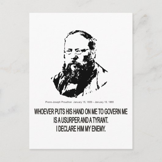 Carte Postale Pierre-Joseph Proudhon (Devant)