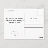 Carte Postale Pierre Lapin Noël (Dos)