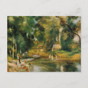 Carte Postale Pierre Renoir-Essoyes Paysage, Femme-laveuse, Mère